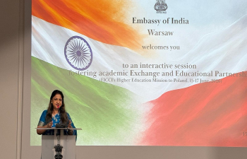 Ambassador's meeting with students of Rajkumar College, Rajkot & Maharaja Schools (Bednarska School), Warsaw on 15.06.2026